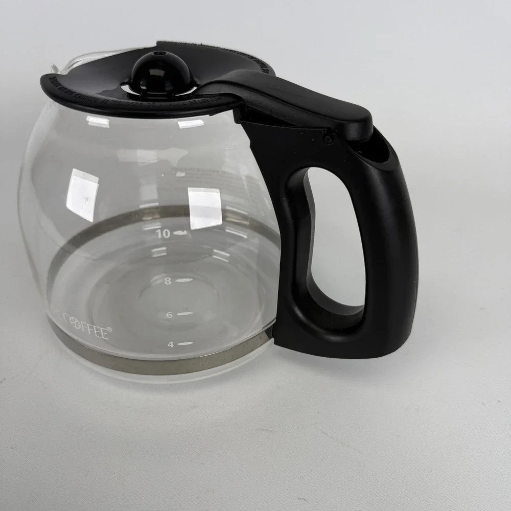 Mr. Coffee 12 Cup Replacement Carafe Glass Black Lid Handle‎ Coffee Pot E222AJ